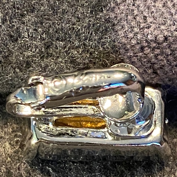 Cora Vintage Sparkly Silvertone Clip Earrings WOW! - Picture 5 of 6